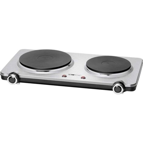 Clatronic DKP 3668 E plaque cuisson noire acier inoxydable