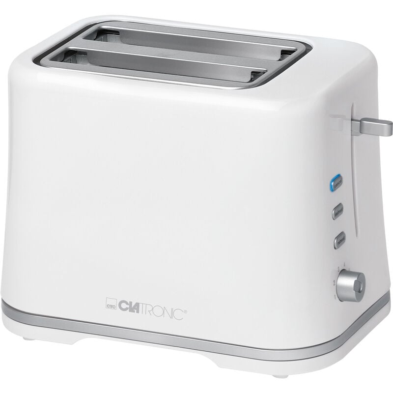 Clatronic - ta 3554 Grille Pain Toaster 2 fentes blanc 870W Blanc