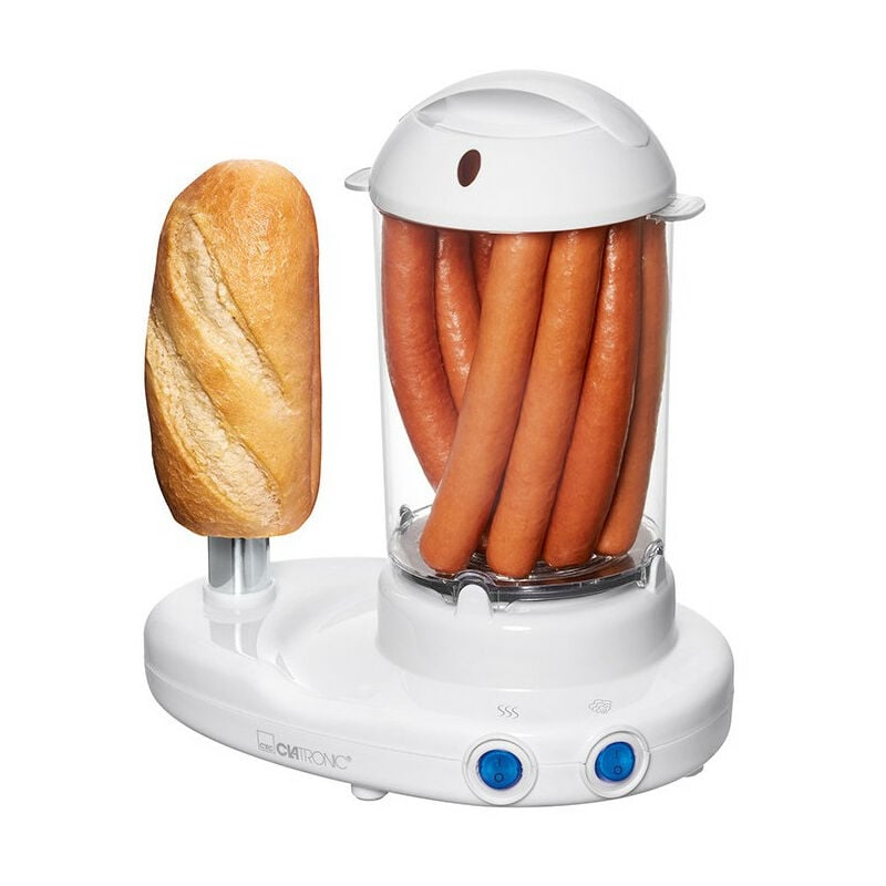Clatronic - Machine à Hot Dog et Cuiseur à oeufs hdm 3420 ekn Blanc