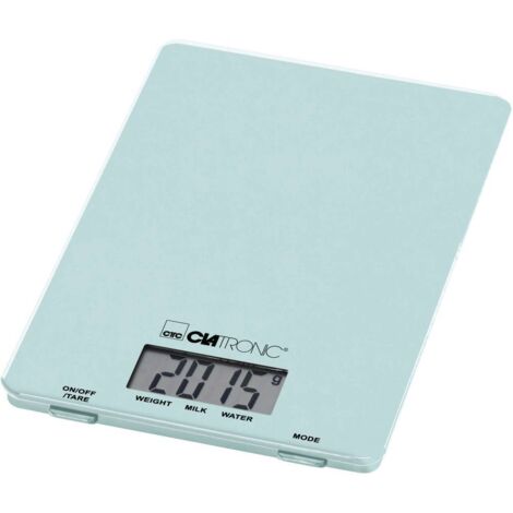 Clatronic KW 3626 LCD Bilancia da cucina digitale Portata max.=5 kg Menta, Verde 220 x 150 x 16