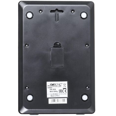 CLATRONIC KW 3626 SCHWARZ KÜCHENWAAGE