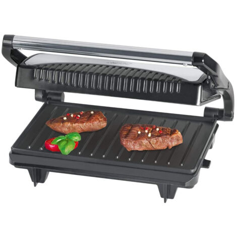 Clatronic MG 3519 Griglia Elettrica Nera Argentata 700W