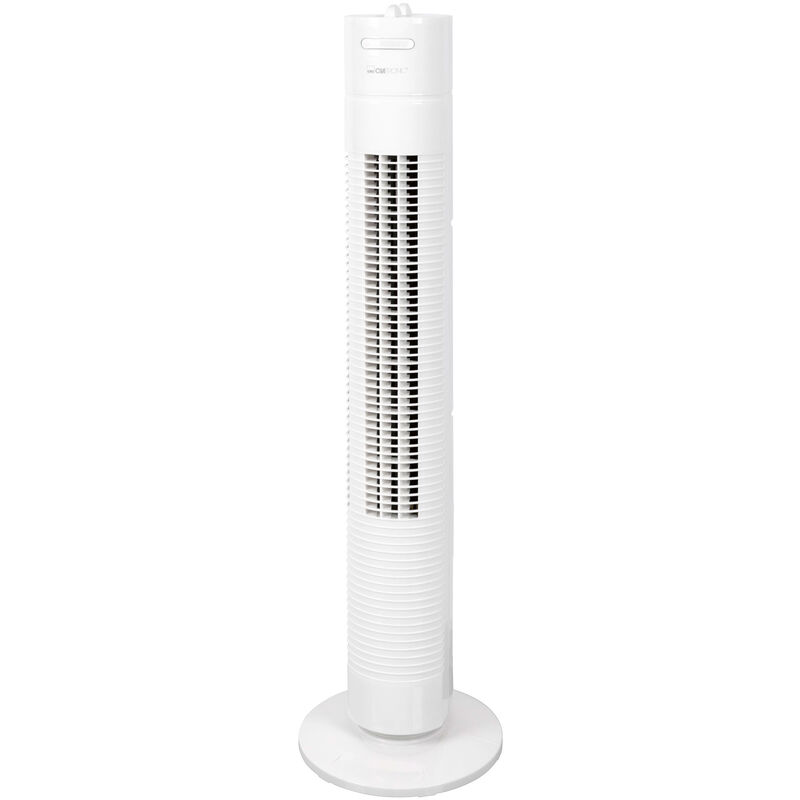 

Ventilador Torre, 3 Velocidades, Oscilante, Progamable 120 min, Altura 78 cm 35W Blanco - Clatronic