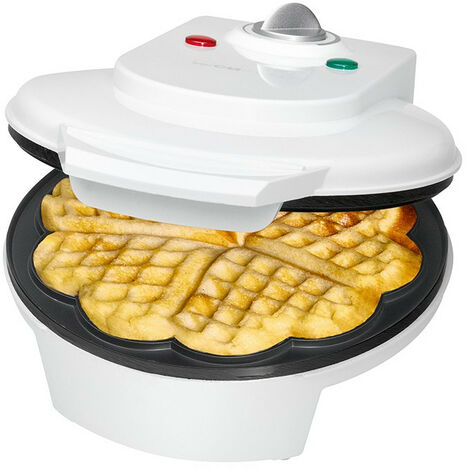 Clatronic WA 3491 Gaufrier revêtement anti-adhésif blanc S301812