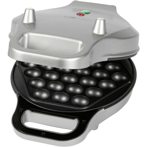 Clatronic WA 3772 Waffeleisen Antihaftbeschichtung Silber
