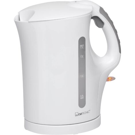 Clatronic WK 3445 Bollitore da 1.7 L, 2000 W, Bianco