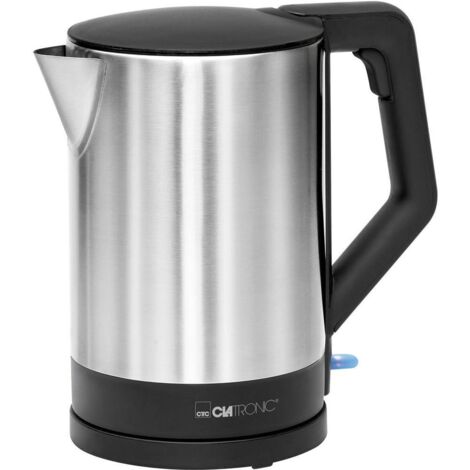 Clatronic WKS 3692 schwarz Bollitore acciaio inox, Nero Capacità effettiva: 1.5 l