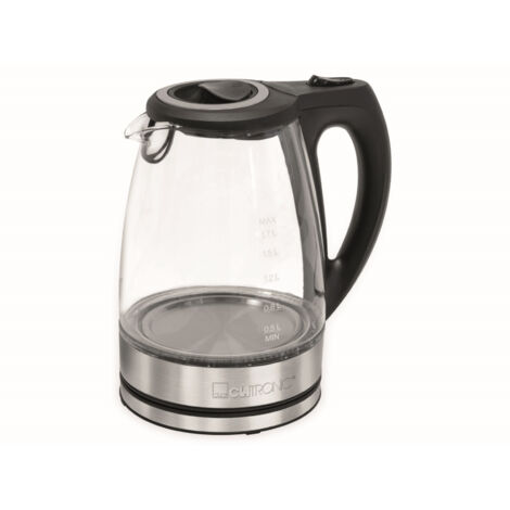 Clatronic WKS 3744 G Wasserkocher 2200W schwarz Edelstahl