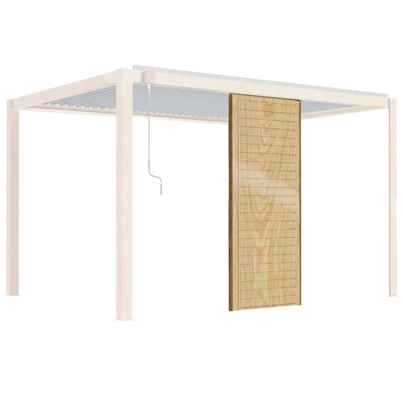 Claustra bois pour pergola bioclimatique corato et sapri (2,39 x 1 m)