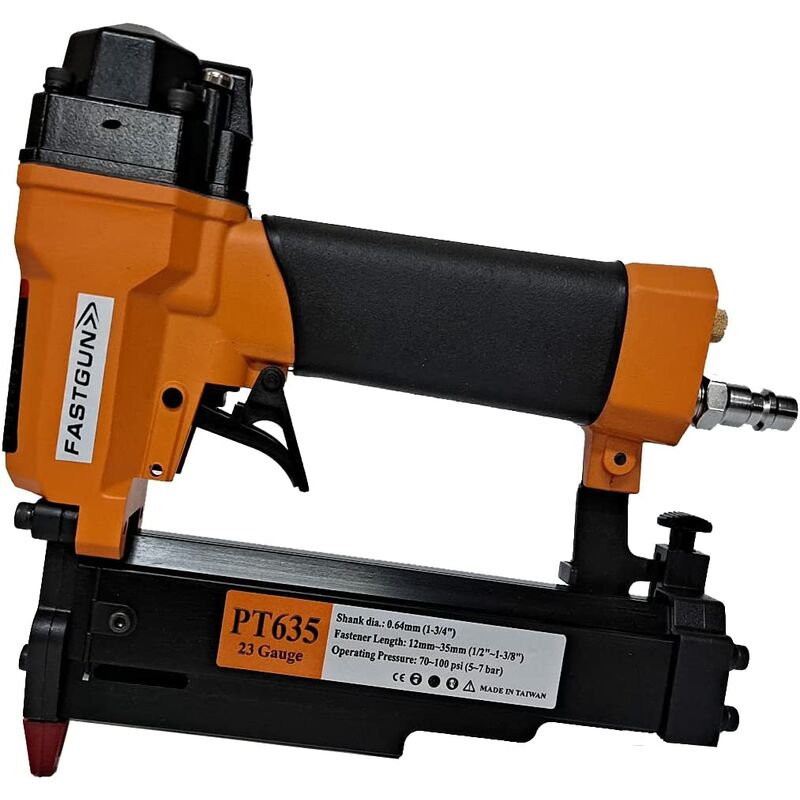 

Clavadora Neumática PT635 + Compresor Portátil y Silencioso Pintuc Siltek S/6 + Espiral de 8 metros completa + 10.000 Puntas Pin 6/30 – Especial