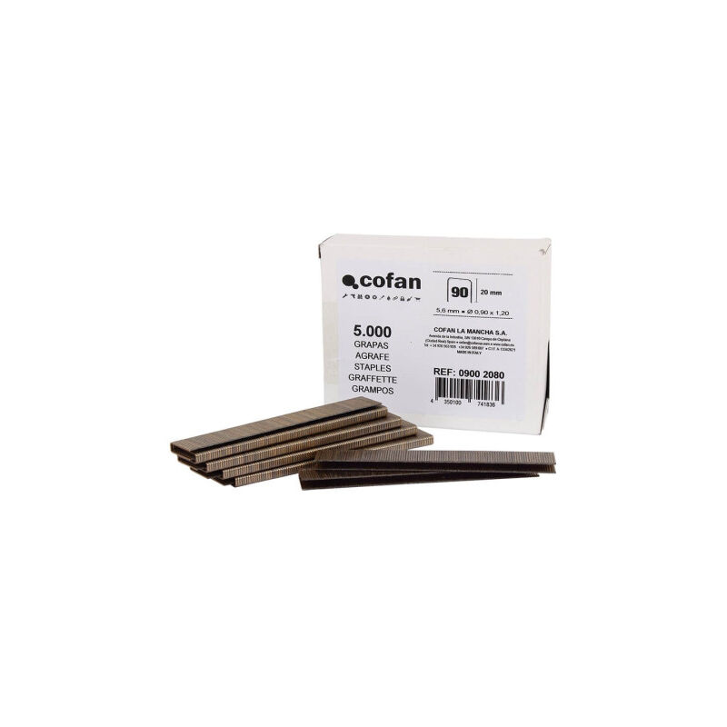 

Grapas Mod. 90 para Grapadoras 09002080 | Longitud 20mm (5.000 PCS)
