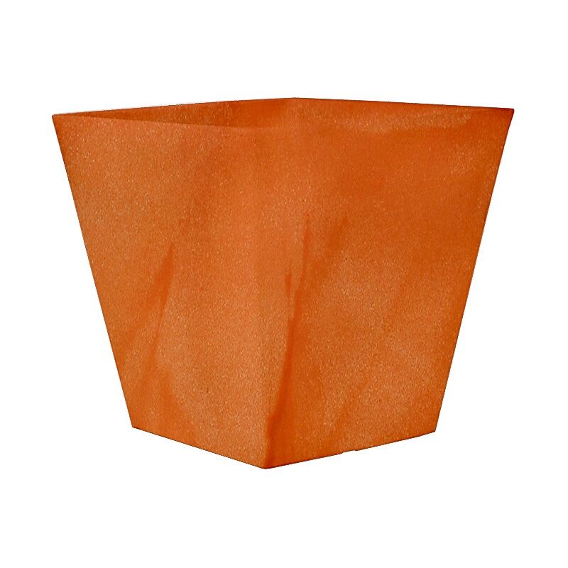 CLAVEL 40 Jardinière carrée d'intérieur et d'extérieur pour plantes et fleurs Très résistante au passage du temps. Fabriqué en polyéthylène en