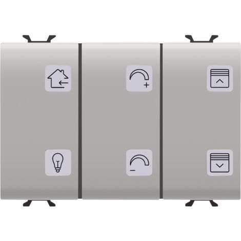 CLAVIER 6 CANAUX ET SYMB.+ACT. KNX BEIGE GEWISS GW13784A