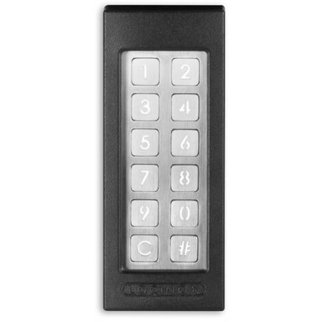 Clavier à code, anti vandalisme, resistant à l'eau, éclairage led intégré, couleur noir. - LOCINOX -