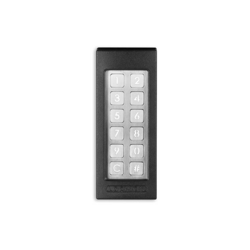 Clavier à code, anti vandalisme, resistant à l'eau, éclairage led intégré, couleur noir. Locinox