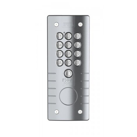 Clavier à code percage T25 zamac gris - 12 touches et bouton porte URMET CE20ZG54