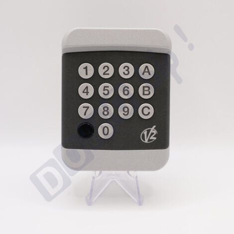 Clavier à code sans fil pour motorisation portail et garage – Fréquence 433,92 MHz – Étanche IP55 – Technologie Rolling Code – V2 Electronica