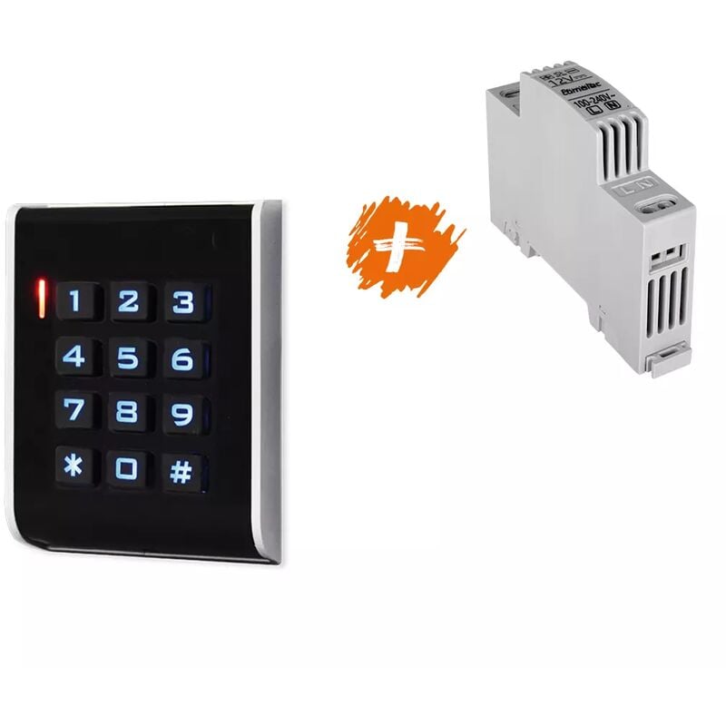 Kit clavier de codage CodeAccess a et 1 transformateur 12V - Scs Sentinel