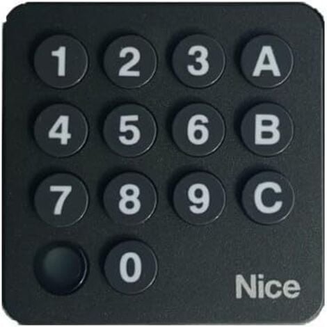 Clavier à Codes Radio Nice EDSWG - Digicode Sans Fil Numérique 433,92 MHz Rolling Code - Pour Motorisations NICE FLO-R
