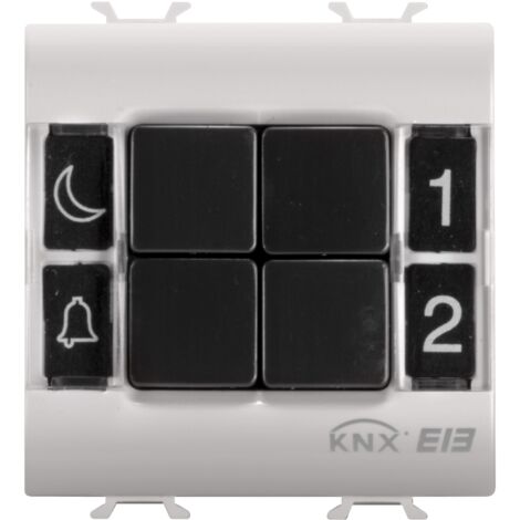 CLAVIER À ENCASTRER 4 CANAUX EIB BEIGE GEWISS GW13782