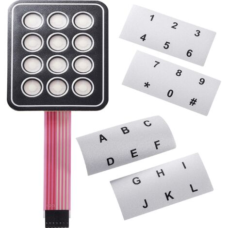 Clavier à membrane APEM AC3535 autocollant, avec bande de repérage matrice 4 x 4 1 pc(s)