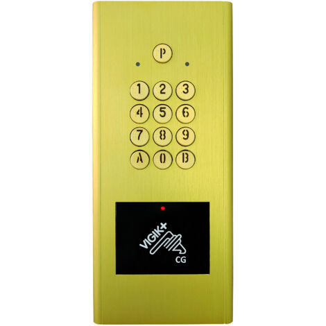 Clavier codé avec VIGIK+ intégré et gestion TR, finition noir - Délai 4 semaines - AIPHONE HEACTRORV3