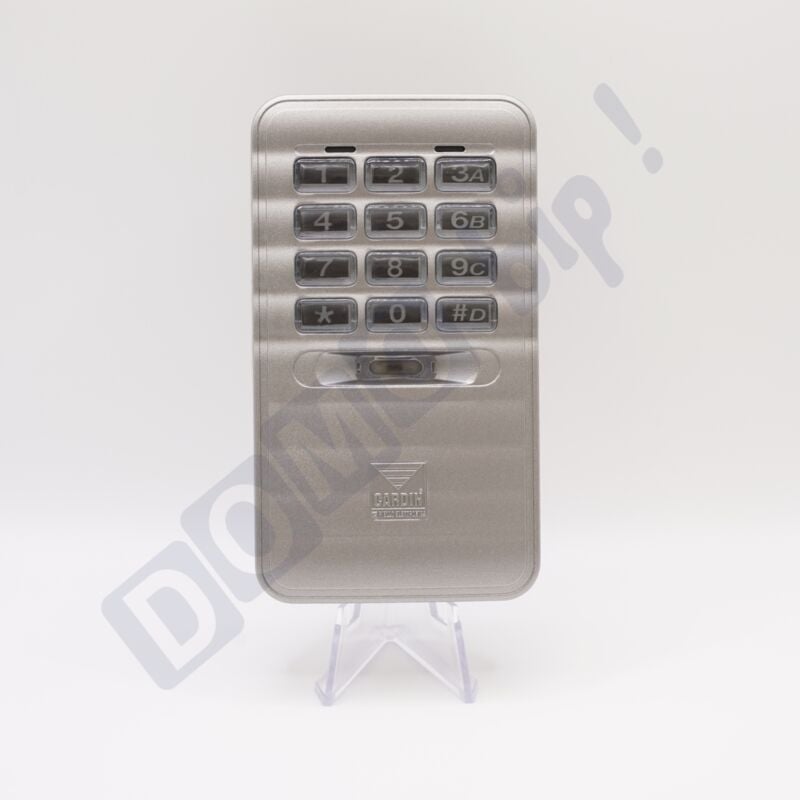 SSB-504 - Clavier à code radio 4 canaux - Étanche IP57 - Fréquence 433,92MHz - Sécurité Rolling Code - Portail & garage - Pour récepteur S504 - Cardin