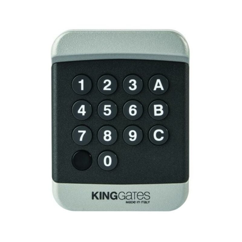 King Gates - Digicode digy pad - Clavier sans fil - 2 Canaux - Rolling Code - Fréquence : 433,92MHz - Portée jusqu'à 150m - Sécurité pour Portails et