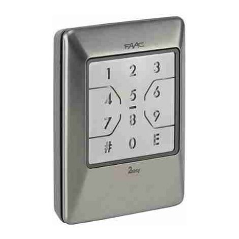 Clavier combinateur d'automatisation Faac Xkp B Inox 404039 Original