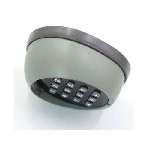 Clavier de contrôle d'accès métallique pour porte de garage – Fréquence 433,92 MHz – Étanchéité IP54 – Autonomie de la batterie : 1 an – Dimensions : 85 x 75 x 35 mm