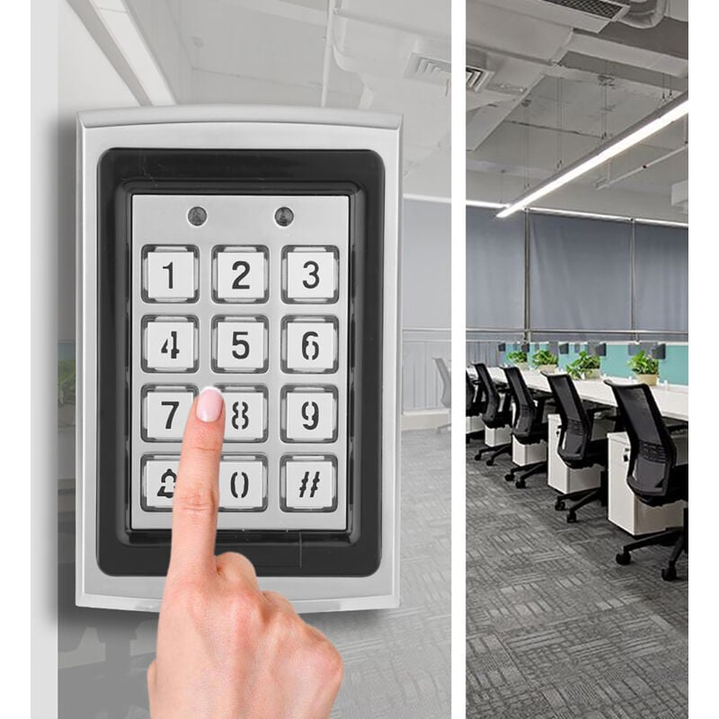 Clavier électronique,Clavier numérique de contrôleur d'accès de porte de carte rfid avec contrôle d'accès de porte de sécurité contre-jour Rapanda