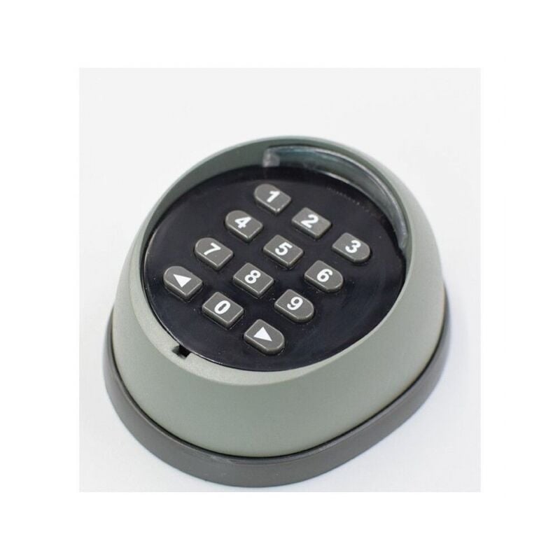 Clavier en métal pour ouvre-porte, clavier à code roulant 433 MHz, clavier de contrôle d'accès pour porte de garage de haute qualité, noir et gris