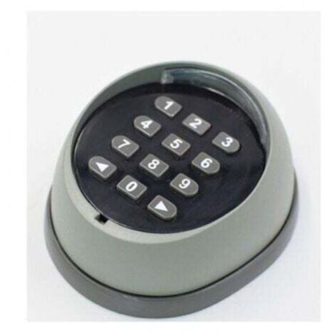 Clavier en métal pour ouvre-porte, clavier à code roulant 433 MHz, clavier de contrôle d'accès pour porte de garage de haute qualité, noir et gris (couleurs aléatoires)