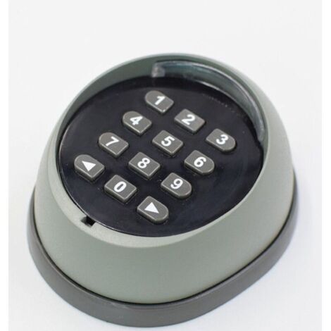 Clavier en métal pour ouvre-porte, clavier à code roulant 433 MHz, clavier de contrôle d'accès pour porte de garage de haute qualité, noir et gris (couleurs aléatoires)