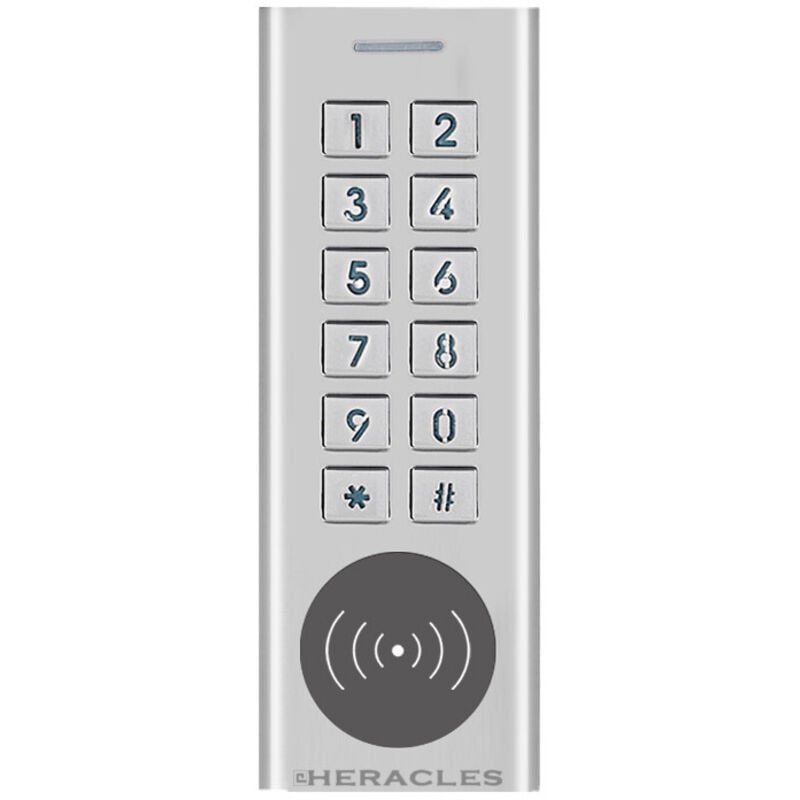 Clavier lecteur étroit autonome Mifare heraccess Heracles pca-clem-mf