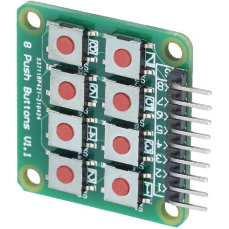Clavier Matriciel 2x4 avec 8 Boutons pour Arduino et Microcontrôleurs