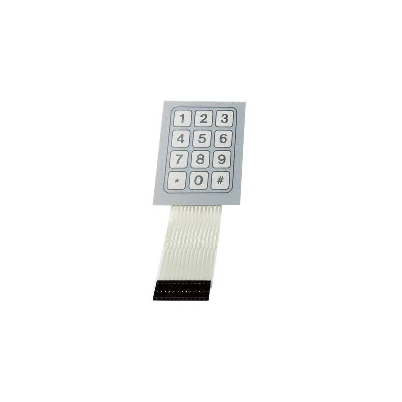 Clavier à membrane matrice 1 x 12 SU709948 1 pcs. Tru Components 1341283