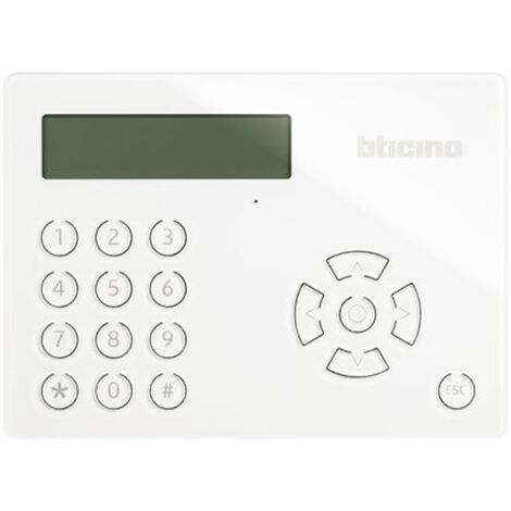 Clavier multifonction Bticino pour alarme antivol avec écran LCD 4215M