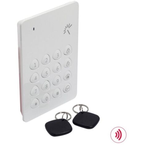 Clavier RFID/NFC bidirectionnel + badges - compatible alarmes - Chacon