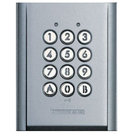 Clavier Saillie Métal Injecté, Rétro Éclairé, 100 Codes & 2 Relais