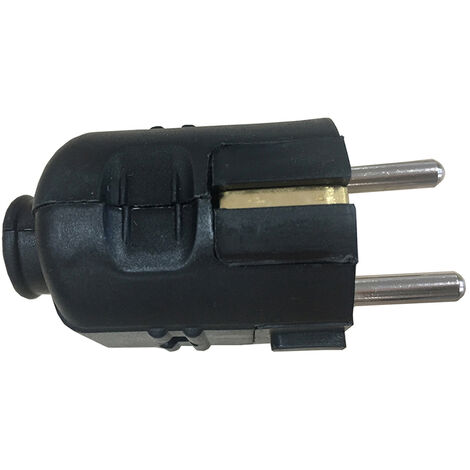 Clavija 10/16A TT 4,8mm - Negro