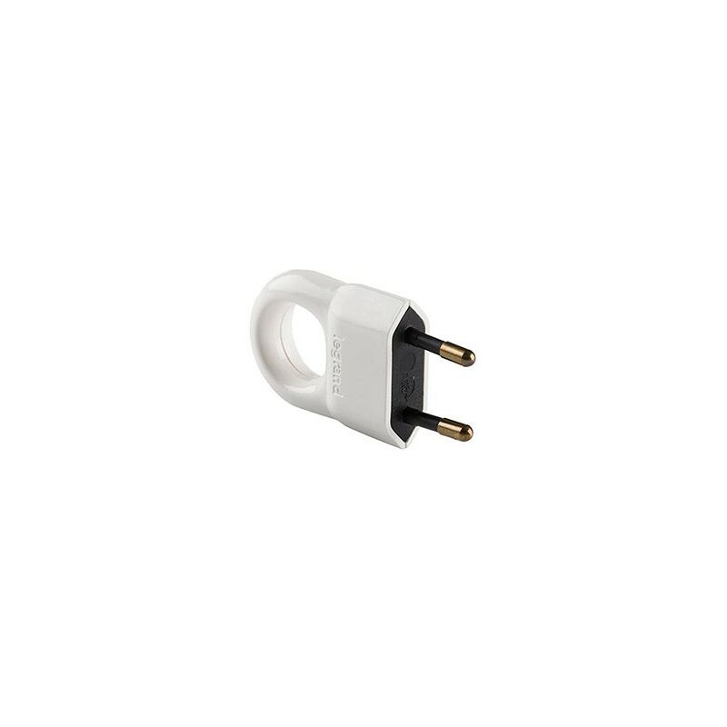 

Enchufe macho con anillo tirador de Legrand | Blanco