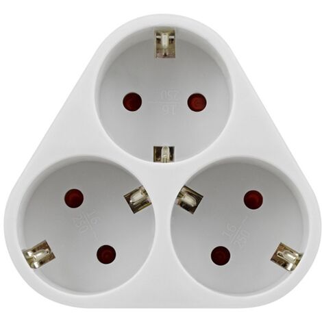 CLAVIJA ADAPTADOR TRIP SCHUKO TRIANG 16A BL - 4,8 MM