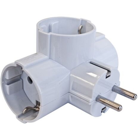 CLAVIJA ADAPTADOR TRIP SCHUKO TT LAT 16A - 4,8 MM