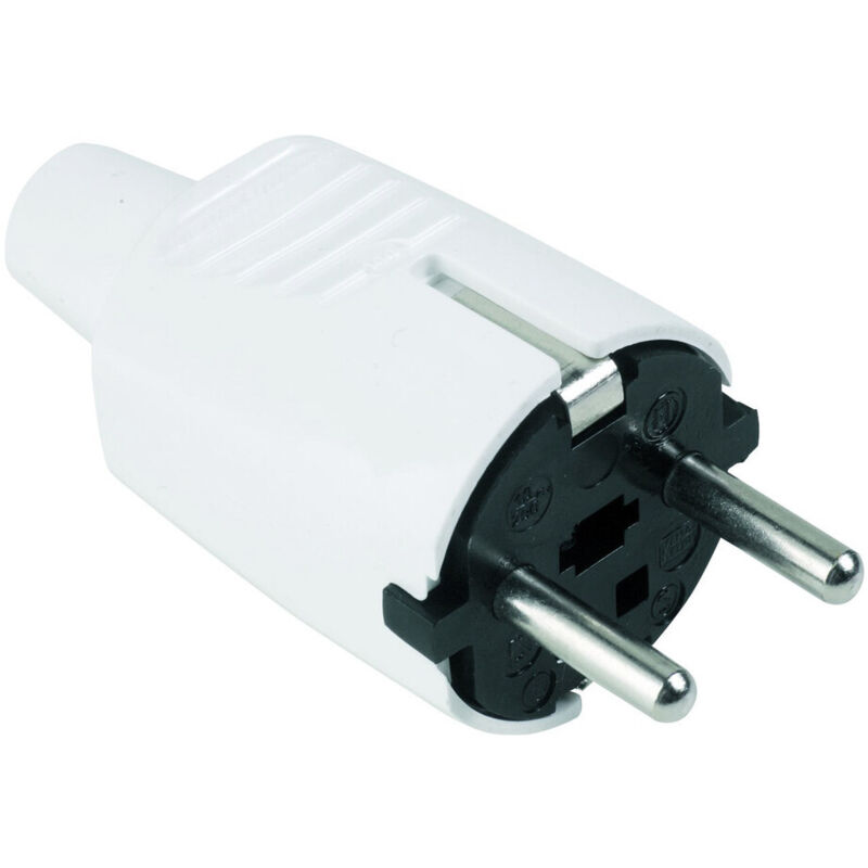 

Fenoplastica - Clavija de PVC blanca con TTL 16A 250V (Fenoplástica 144)