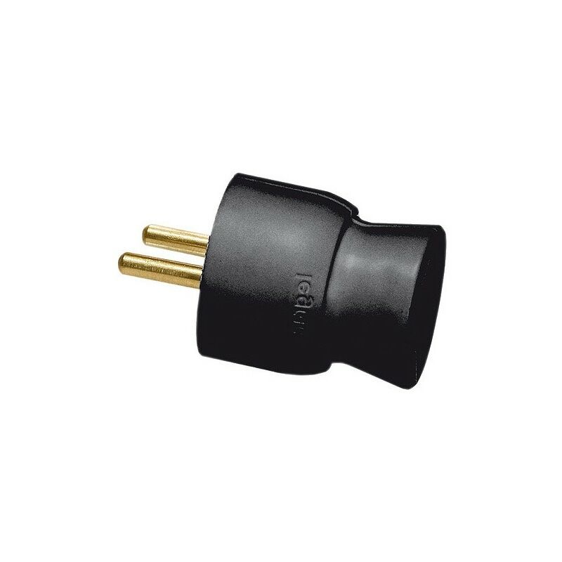 

Clavija negra 2P+T salida recta de cable 16A Legrand 050177