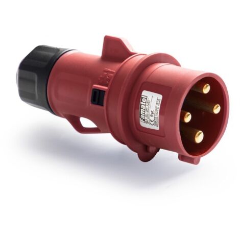 Clavija aerea elec 32amp 380-415v ip 44 indust 3p+1t famat