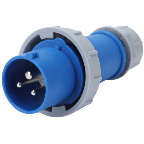 Clavija aérea industrial IP67 con arandela de seguridad – 16A / 32A – Varias configuraciones