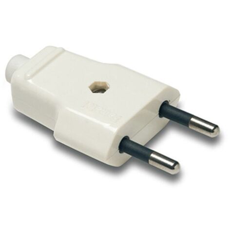 Clavija bipolar 6-10 amp blanc