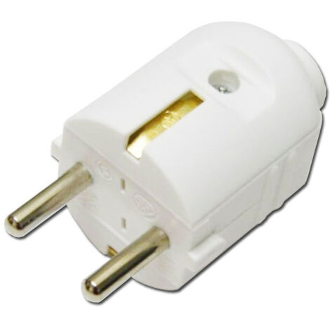 Clavija Bipolar Blanca con TT 11002-50405 en Blister